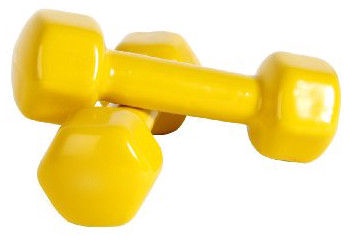 Sport Systems Vinyl Dumbbells DB010 2 x 3kg Yellow