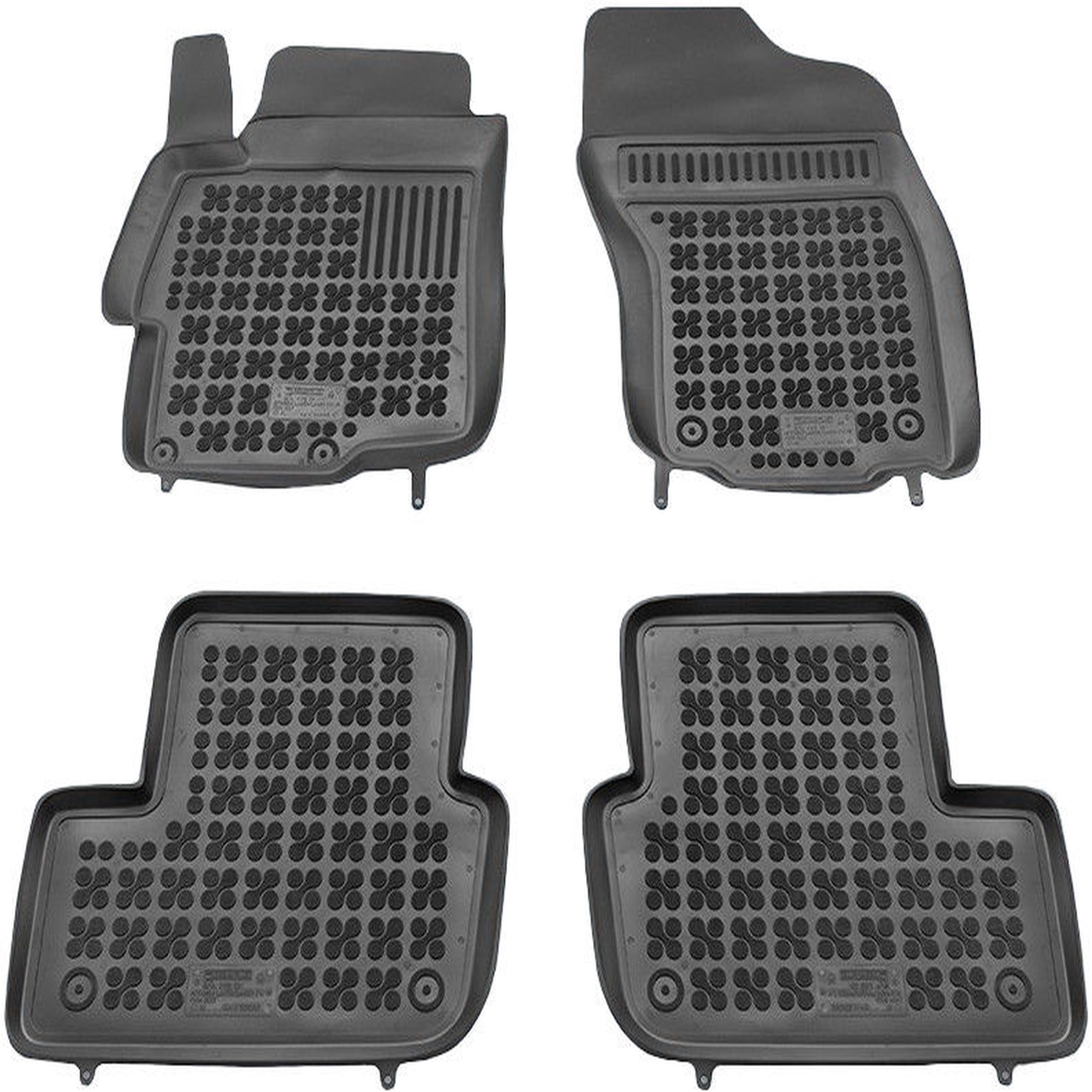 REZAWPLAST Mitsubishi Lancer Evo X 2007 Rubber Floor Mats Ksenukai.lv