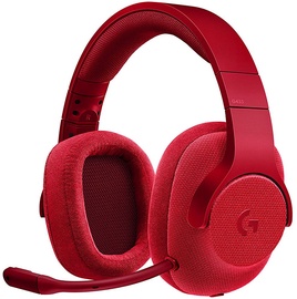 Žaidimų ausinės Logitech G433 Red