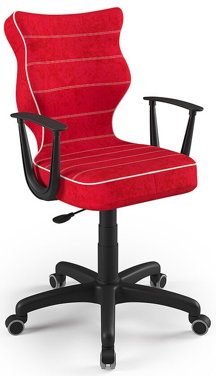 Детский стул с колесиками Norm, черный/красный, 37 см x 101 см