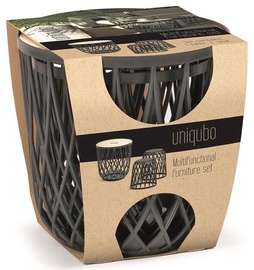 Комплект уличной мебели Prosperplast Uniqubo Multifunctional, серый, 2 места