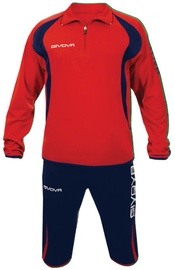 Спортивный костюм, мужские Givova, синий/красный, 2XS