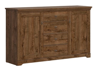 Komoda Black Red White Patras KOM2D4S April Oak