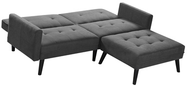 Divsvietīgs stūra dīvāns-gulta Corner, pelēka, 102 x 200 cm x 83 cm