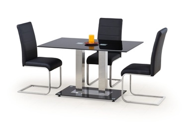 Pusdienu galds Halmar Walter 2 Black, 1300x800x740 mm