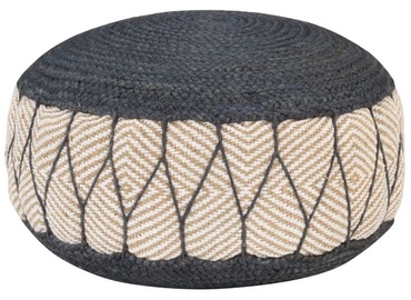 Пуф VLX Woven/Knitted Pouffe, серый, 50 см x 50 см x 30 см