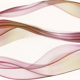 Keraminės dekoruotos sienų plytelės ELFI RED INSERTO WAVES, 25X40 cm