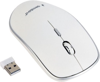 Kompiuterio pelė Gembird MUSW-4B-01 White, bevielė, optinė