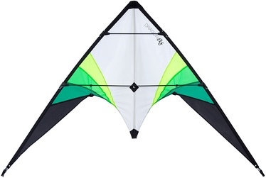 Воздушный змей 51XG, 60 см x 140 см, белый/зеленый/многоцветный