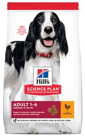 Sausā suņu barība Hill's Science Plan Canine Adult Medium, vistas gaļa, 14 kg