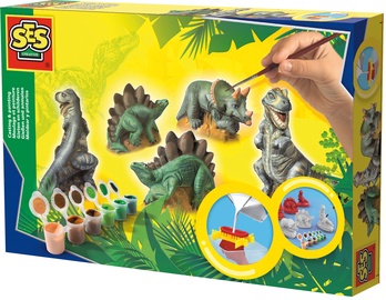Ģipša figūru veidošanas komplekts SES Creative Children's Dinosaurs Casting & Painting Set 01406