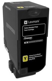 Tonera kasete Lexmark CS720, dzeltena