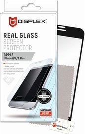 Displex 3D Real Glass Screen Protector For Apple iPhone 6 Plus/6s Plus/7 Plus/8 Plus Black