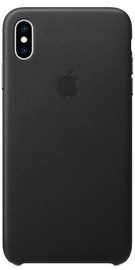 Apple Leather Back Case For Apple iPhone XS Max Black