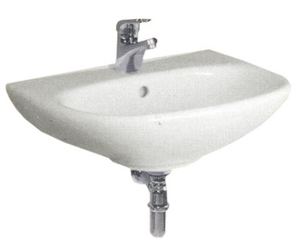 Vannas istabas izlietne Jika Zeta H810392, keramika, 600 mm x 470 mm x 205 mm
