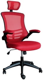 Biroja krēsls, 5.1 x 67 x 117 - 126 cm, sarkana