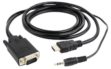 Провод Gembird HDMI / VGA / 3.5mm 3.5mm / HDMI, VGA, 1.8 м, черный