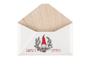 Kaste dāvanu ziemassvētku, aploksne Santas joy