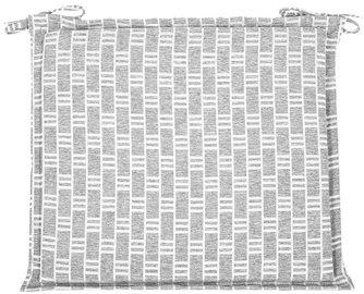 Home4you Florida Chair Pad 48x42cm Gray Plaid