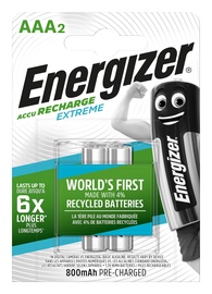 Uzlādējamās baterijas Energizer ENAAA800MAH, AAA, 800 mAh, 2 gab.