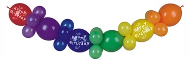 Papstar Balloon garland 2 m "Happy Birthday" 30PCS