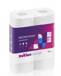 Бумажные полотенца Satino Prestige 157570, 2 сл, 2 л.