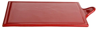 Porland Seasons Cheese Serving Plate 29.57x17.74cm Red