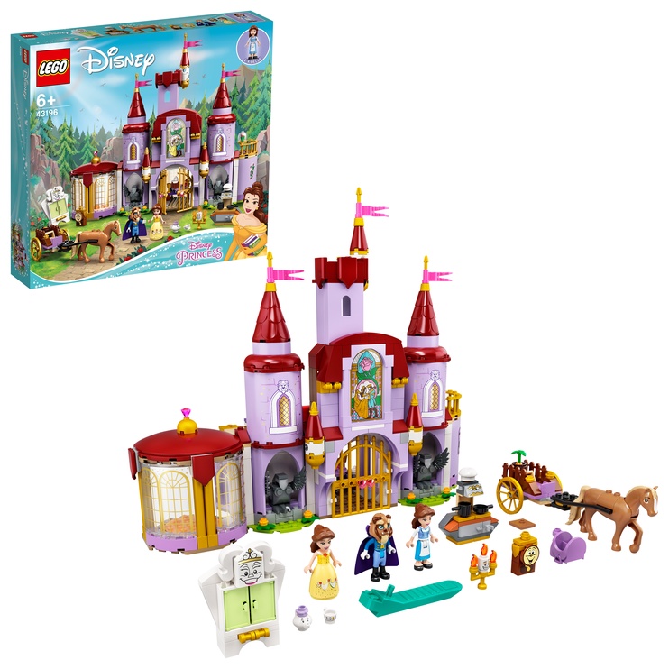 Konstruktors LEGO | Disney Princess™ Skaistule un Briesmoņa pils 43196, 505 gab.