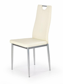 Ēdamistabas krēsls K202 V-CH-K/202-KR-KREMOWY, bēša, 59 cm x 44 cm x 97 cm