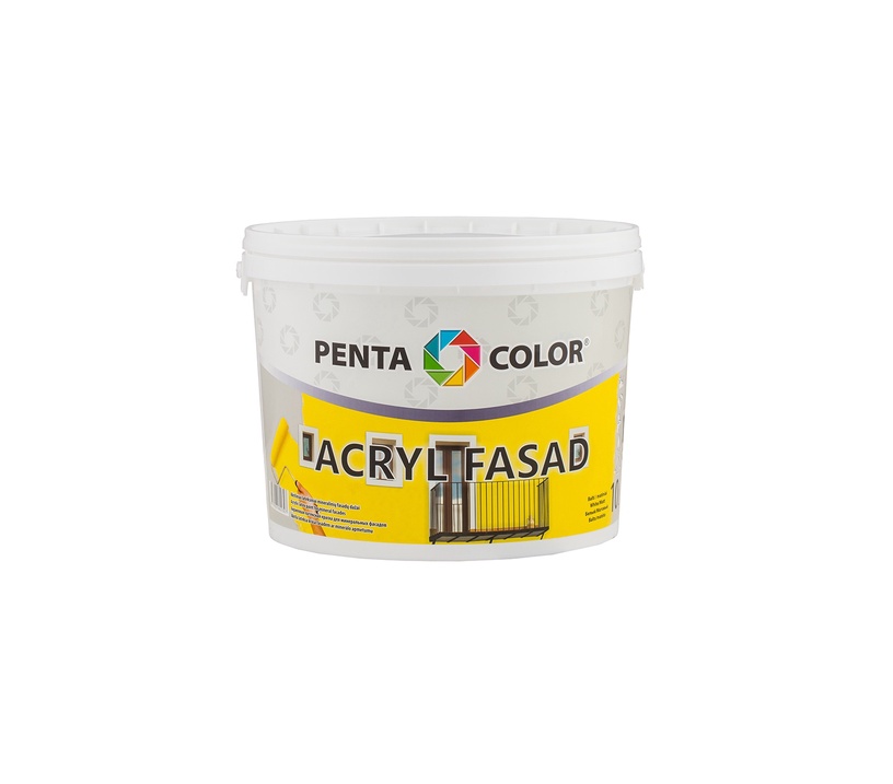Fasāžu krāsa Pentacolor Acryl Fasad, balta, 10 l
