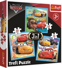 Trefl 3-In-1 Puzzle Cars 20/36/50pcs 34848