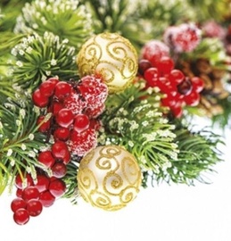 Paw Decor Collection Spruce Composition Napkins 33x33cm