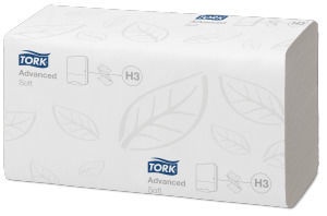 Papīra dvieļi Tork Advanced ZZ Fold Hand Towel 200 Sheets H3 White