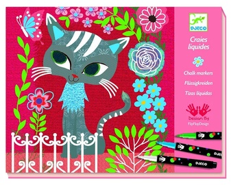 Djeco Chalk Markers In My Garden Coloring Book