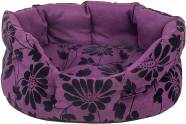 Dzīvnieku gulta Amiplay Euphoria, melna/violeta, 560x670 mm