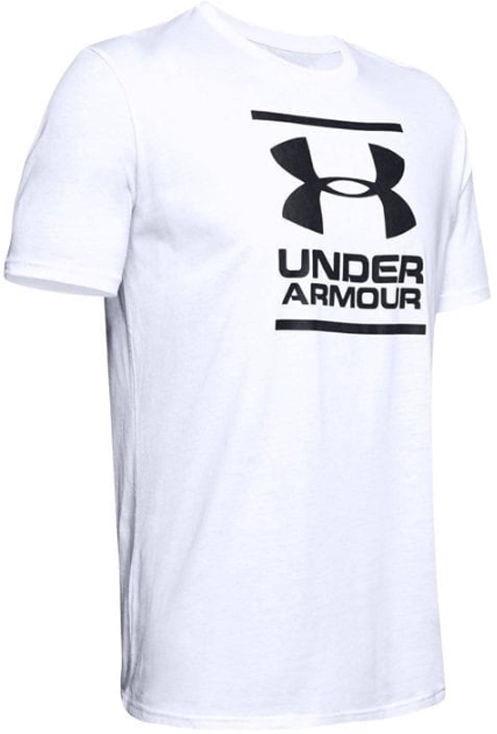 white and grey under armour t shirt