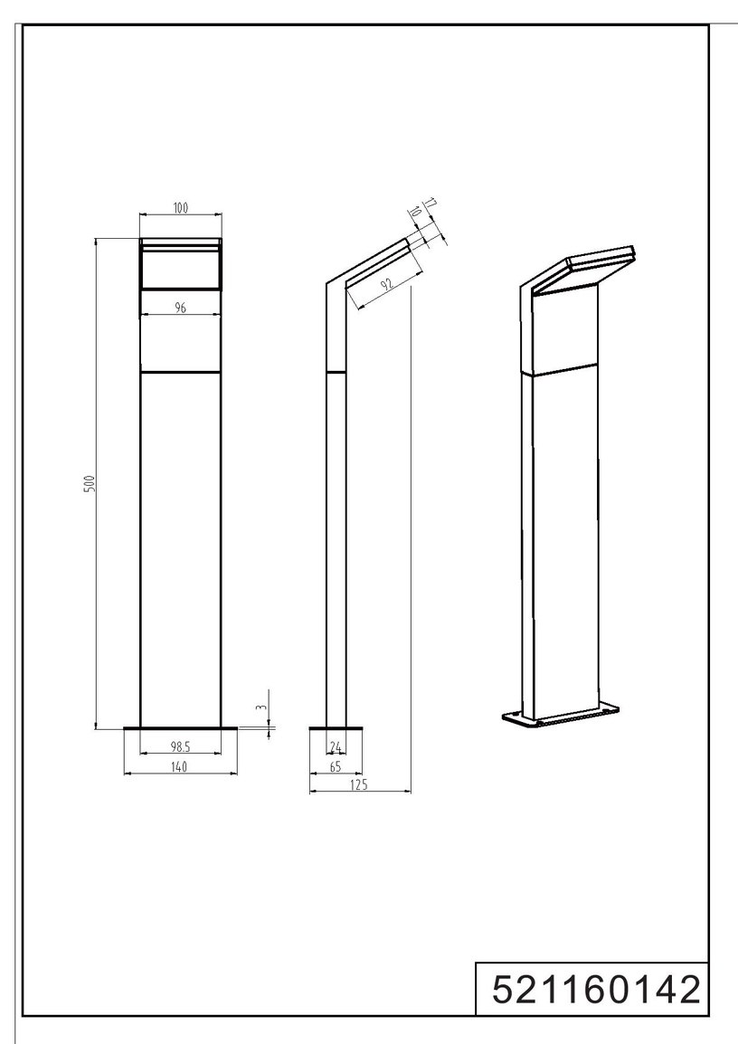 Brīvi stāvošs āra gaismeklis Trio Pearl, 9W, LED, IP54, antracīta