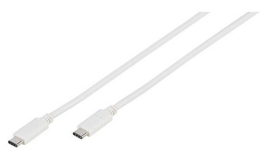 Провод Vivanco USB Type-C USB Type-C, USB Type-C, 1 м, белый