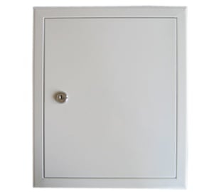 Glori ir Ko Access Panel 300x500 White With Key Lock