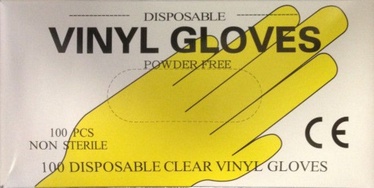 Arkolat Poweder Free Disposable Vinyl Gloves S 100pcs