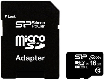 Карта памяти Silicon Power Elite, 16 GB