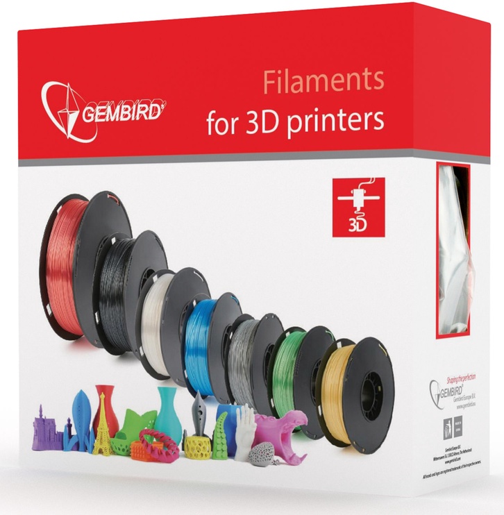 Palīgmateriāli 3D printeriem Gembird Flashforge ABS Plastic, 400 m, sarkana
