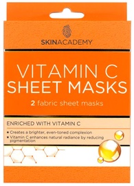 Skin Academy Vitamin C Sheet Mask 2pcs
