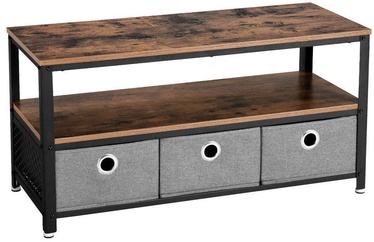 TV galds Songmics Black/Brown, 1000x400x520 mm