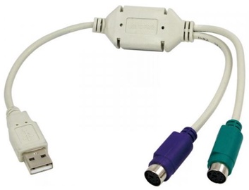 LogiLink Adapter Mini DIN 6-pin to USB 0.2m