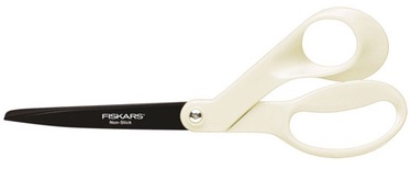 Ножницы Fiskars Non Stick, простые, белый/серебристый