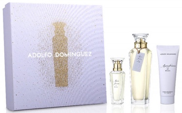 Adolfo Dominguez Agua Fresca de Rosas 120ml EDT + 75ml Body Lotion + 30ml EDT