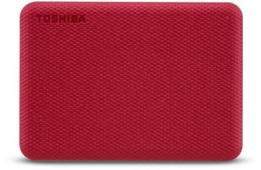Kietasis diskas Toshiba Canvio Advance, HDD, 1 TB, raudona