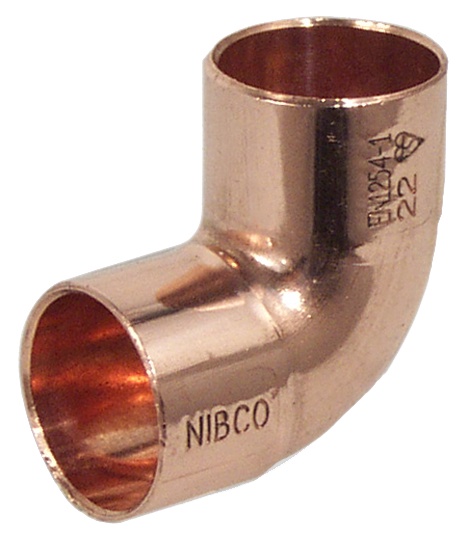 Līkums Nibco 50900, 90 °, 12mm, varš