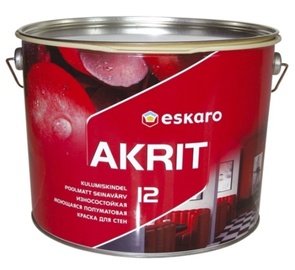 Эмульсионная краска Eskaro, эмульсионная, полуматовый, 9 l